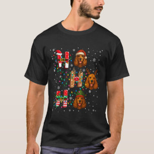 Ho Ho Ho Weihnachtsmann Rentier Hut Elf Amerikanis T-Shirt