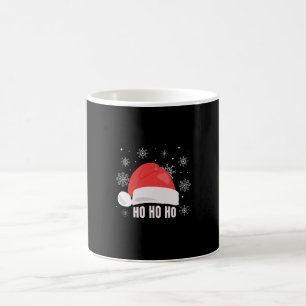 Ho Ho Ho Weihnachtsmannmütze Kaffeetasse