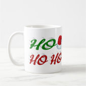 Ho Ho Ho Weihnachtsmannmütze Weihnachtsschreiben F Kaffeetasse (Links)