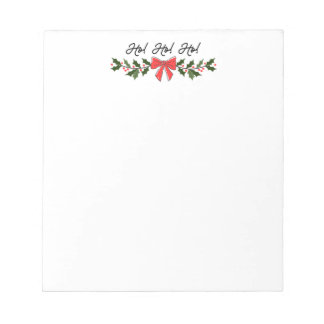 Ho! Ho! Ho! Weihnachtsmerkmal Notizblock