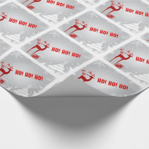 HO! HO! HO! Weihnachtspapier Geschenkpapier