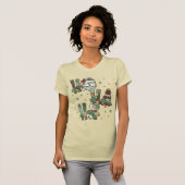 Ho Ho Ho Weihnachtspatchwork T-Shirt (Vorne ganz)