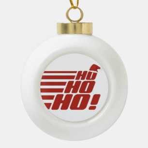 Ho Ho Ho Weihnachtsschmuck Keramik Kugel-Ornament