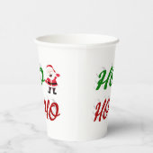 Ho Ho Ho Weihnachtsskript Pappbecher (Rechts)