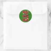 Ho Ho Ho Weihnachtssticker Runder Aufkleber (Tasche)
