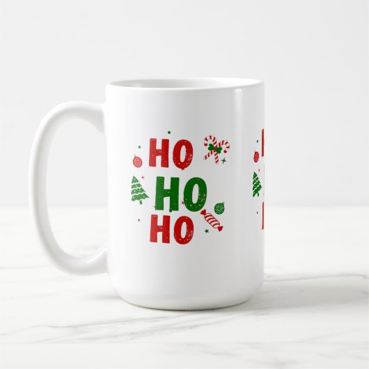 Ho Ho Ho Weihnachtstasse Kaffeetasse (Links)