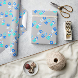 "Ho Ho Ho" Weihnachtsthema Geschenkpapier
