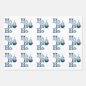 Ho! Ho! Ho! WeihnachtsWord Art Geschenkpapier Set (Vorderseite)