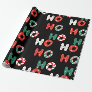 Ho Ho Ho Weihnachtswrapping Paper Geschenkpapier