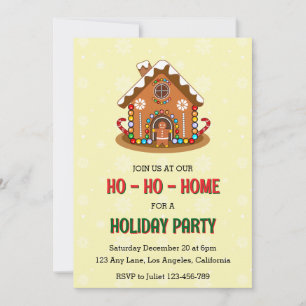 Ho-Ho-Ho Weihnachtszeit-Party Einladung