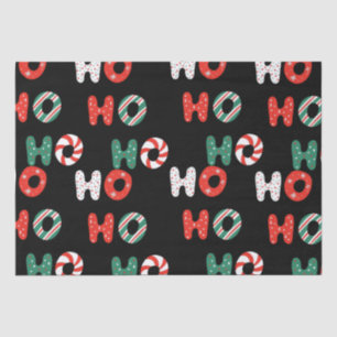 Ho Ho Ho Weihnachtszettel Seidenpapier