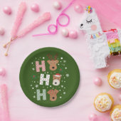 Ho Ho Ho Welsh Terrier Frohe Weihnachten Pappteller (Party)