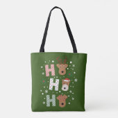 Ho Ho Ho Welsh Terrier Frohe Weihnachten Tasche (Rückseite)