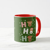 Ho Ho Ho Welsh Terrier Frohe Weihnachten Tasse (VorderseiteRechts)