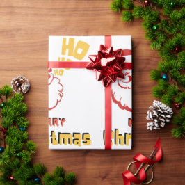 Ho Ho Ho Wrapping Paper Geschenkpapier