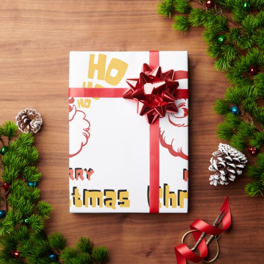 Ho Ho Ho Wrapping Paper Geschenkpapier (Feiertagsgeschenk)