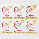 Ho Ho Ho Wrapping Paper Geschenkpapier (Flach)