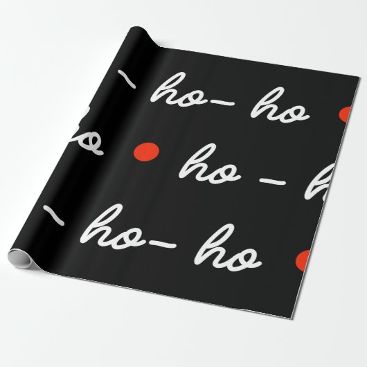 Ho Ho Ho Wrapping Paper Geschenkpapier (Ungerollt)