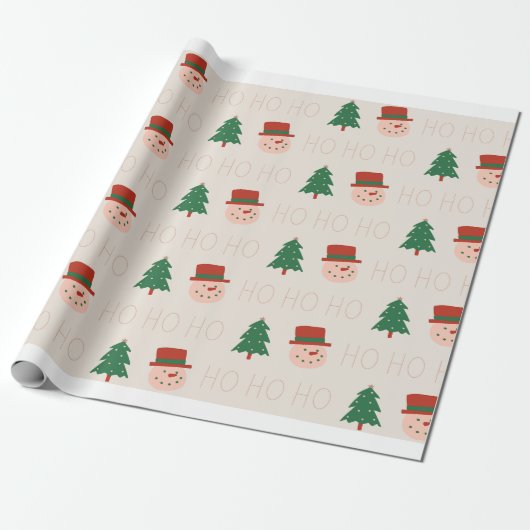 Ho Ho Ho Wrapping Papper Geschenkpapier (Ungerollt)