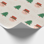 Ho Ho Ho Wrapping Papper Geschenkpapier (Ecke)