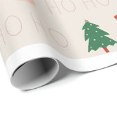 Ho Ho Ho Wrapping Papper Geschenkpapier (Rolleneckpunkt)