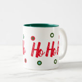 Ho Ho Ho Zweifarbige Tasse (VorderseiteRechts)