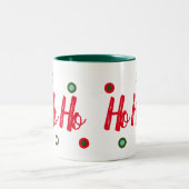 Ho Ho Ho Zweifarbige Tasse (Mittel)
