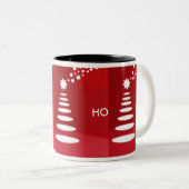 HO HO HO ZWEIFARBIGE TASSE (VorderseiteRechts)
