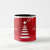 HO HO HO ZWEIFARBIGE TASSE (Mittel)