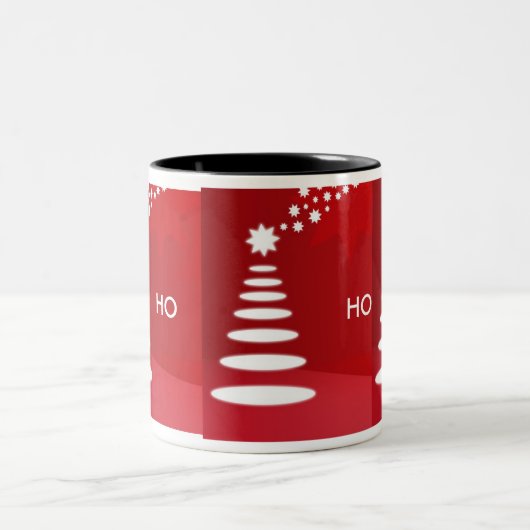 HO HO HO ZWEIFARBIGE TASSE (Mittel)