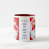 Ho Ho Ho Zweifarbige Tasse (Mittel)