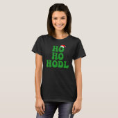 Ho Ho HODL u2013 Funny Crypto Santa Christmas Humo T-Shirt (Vorne ganz)