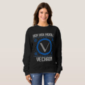 Ho Ho HODL Vechain  Fun Vechain Cryptocurrency Gea Sweatshirt (Vorne ganz)