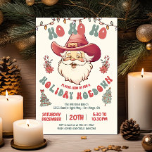 Ho Ho Hoedown Cowboy Weihnachtsfeiertag Party