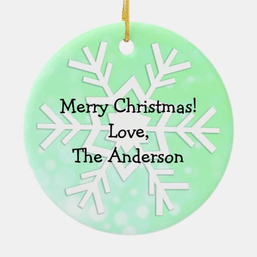 Ho Ho hofft, dass 2021 ein besseres Weihnachtsfest Keramik Ornament (Hinten)