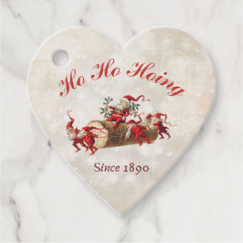 Ho Ho Hoing seit 1890 Vintage Gnome Weihnachten Geschenkanhänger