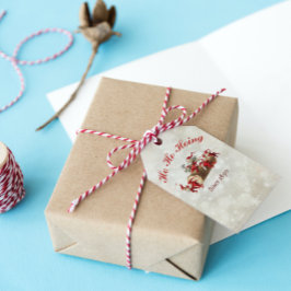 Ho Ho Hoing seit 1890 Vintage Gnome Weihnachten Geschenkanhänger