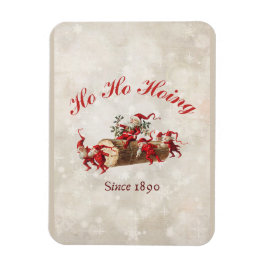 Ho Ho Hoing seit 1890 Vintage Gnome Weihnachten Magnet