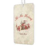 Ho Ho Hoing seit 1890 Weihnachtsgrüße Autolufterfrischer (Links)