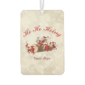 Ho Ho Hoing seit 1890 Weihnachtsgrüße Autolufterfrischer (Rückseite)