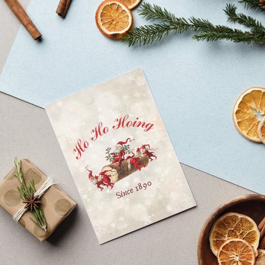 Ho Ho Hoing seit 1890 Weihnachtsgrüße Karte
