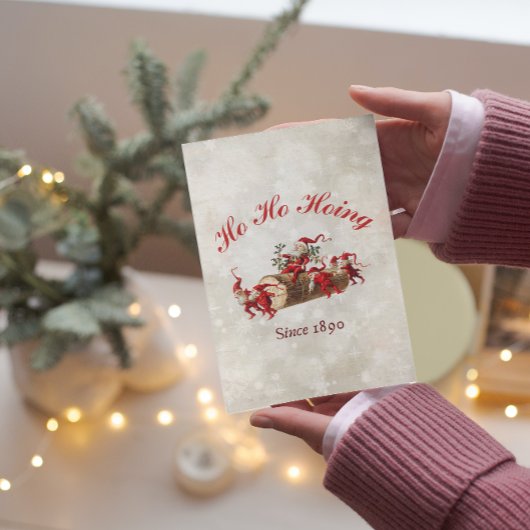 Ho Ho Hoing seit 1890 Weihnachtsgrüße Postkarte
