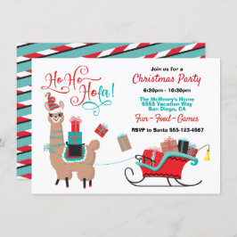 Ho Ho Hola Llama Weihnachts-Party Einladung