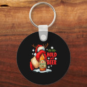 Ho Ho Hold My Beer Schlüsselanhänger (Vorderseite)