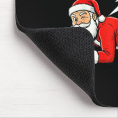 Ho Ho Hold The Plank Christmas Santa Workout Funny Mousepad (Ecke)