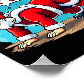 Ho Ho Hold The Plank Santa Christmas Fitness Worko Poster (Ecke)