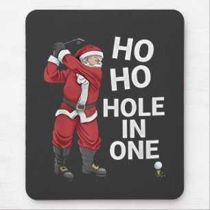 Ho Ho Hole-in-One Lustiger Golf-Weihnachten Mousepad