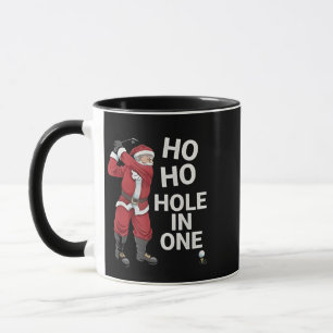 Ho Ho Hole in One Lustiger Golf Weihnachten Tasse