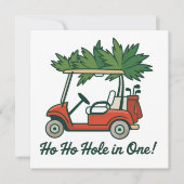 Ho Ho Hole In One Weihnachten Santa Golf Golfen  (Vorderseite)
