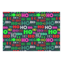 HO HO HOLIDAY CHRISTMAS WRAPPING PAPIERSHEETS